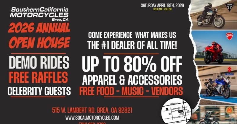 Southern California Motorcycles 26th Annual Open House