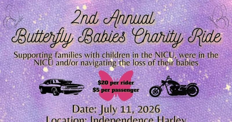 2ND ANNUAL BUTTERFLY BABIES CHARITY RIDE