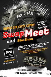 Rebels Den Cycle Supply- 3rd Annual Swap Meet and Bike Show