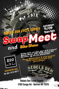 Rebels Den Cycle Supply- 3rd Annual Swap Meet and Bike Show