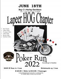 Lapeer HOG Chapter's Annual Poker Run 