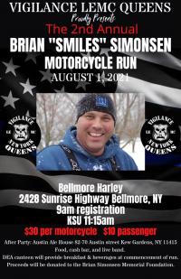 Brian "Smiles" Simonsen 2nd Annual Motorcycle Run