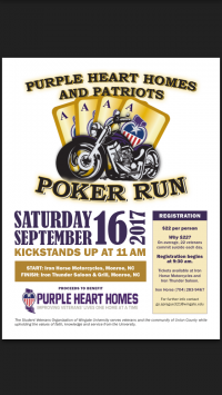 Purple Heart Homes and Patriots Poker Run