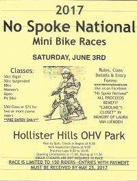 No Spoke National Mini Bike Race