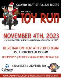 4th Annual Calvary Faith Riders Toy Run