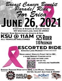 Breast Cancer Benefit Parade Ride for Erica 