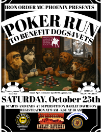 POKER RUN TO BENEFIT DOGS4VETS