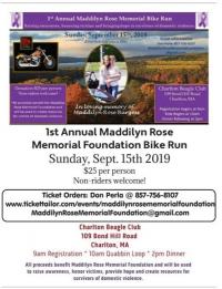 1st Annual Maddilyn Rose Memorial Bike Run