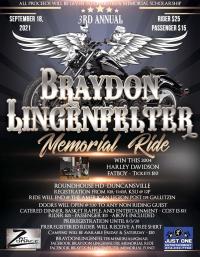 Braydon Lingenfelter Memorial Ride