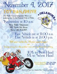 Noble County Independent Bikers FOP Toy Drive
