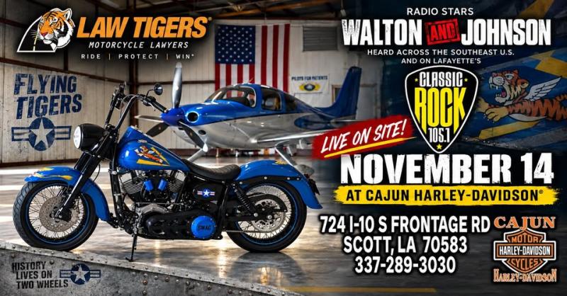 Flying Tiger Motorcycle Give-a-way