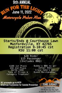 9th Annual Motorcycle Run for the Light