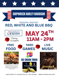 Shipwreck Harley-Davidson Red, White, and Blue BBQ