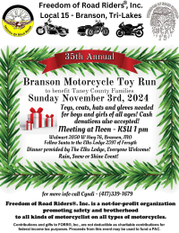 35th Annual Taney County Toy Run