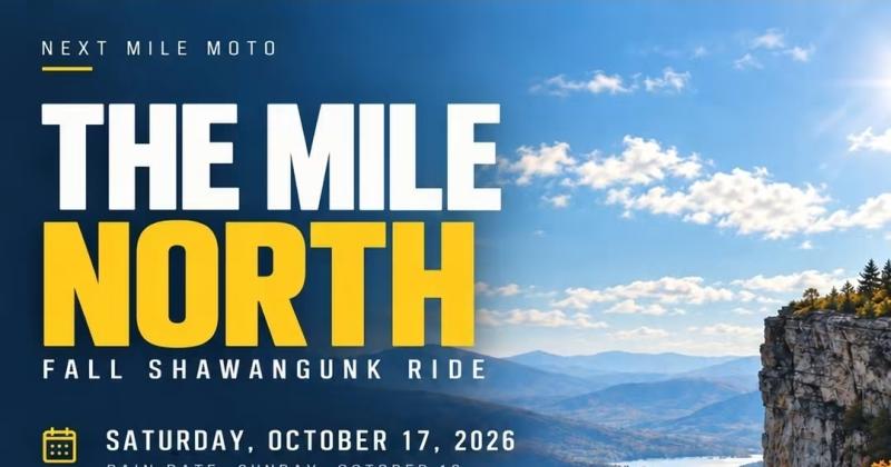 Shawangunk Mountains Fall Ride - Saturday, October 17, 2026