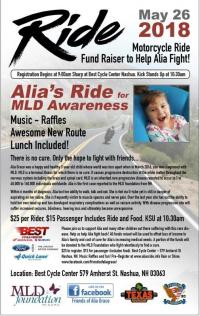 Alia's Ride MLD Awareness
