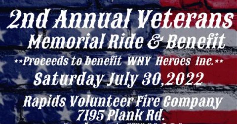 2nd Annual Veterans Memorial Ride/Benefit
