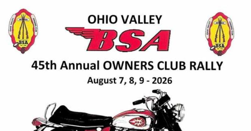 BSA Owners Club 2026 Spring Rally