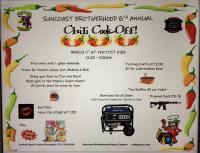Suncoast Brotherhood 8th Annual Chili Cook Off