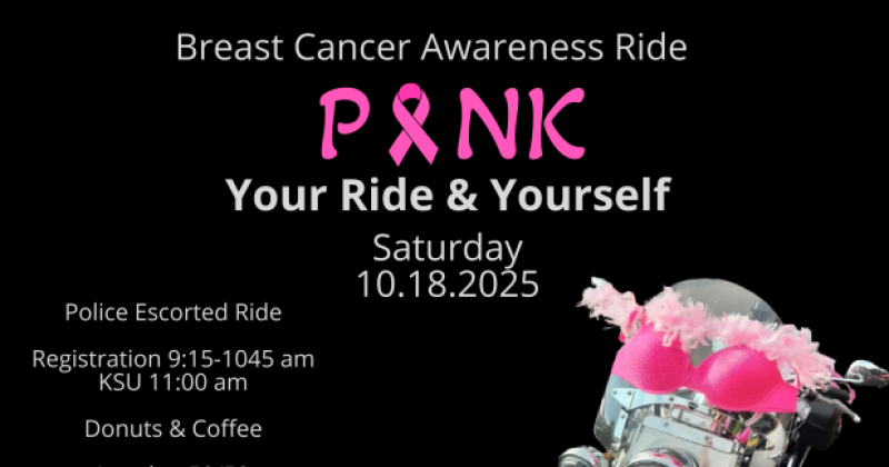 Pink your Ride & Yourself:  Breast Cancer Fundraiser Ride 