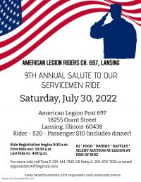 9th Annual Salute to Our Servicemen Ride