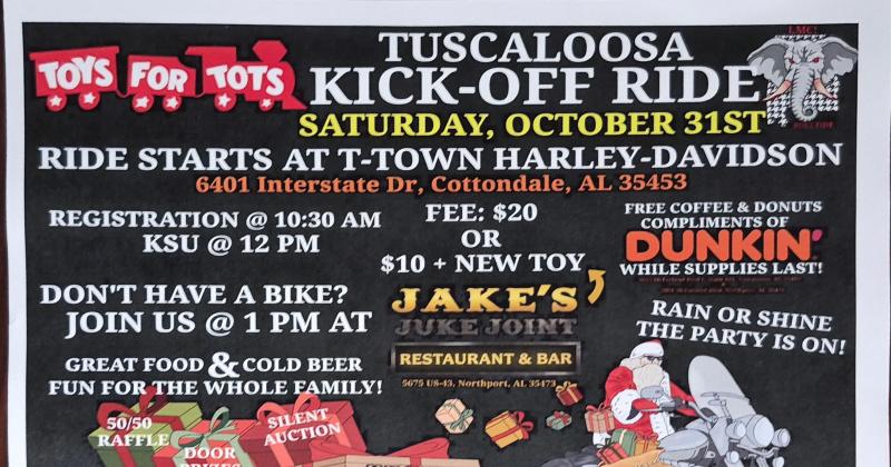 Toys For Tots Kickoff Ride