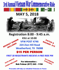 3rd Annual Vietnam War Commemorative Ride