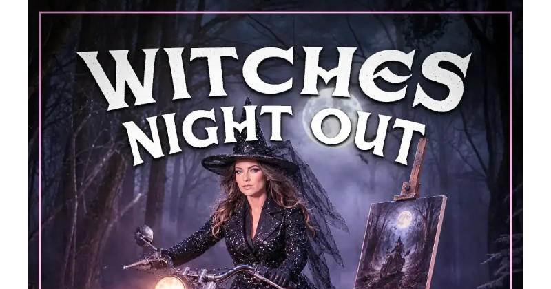 Witches Night Out Paint & Sip Party at Volcano Harley