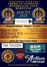 American Veterans Motorcycle Club 3rd Annual Poker Run