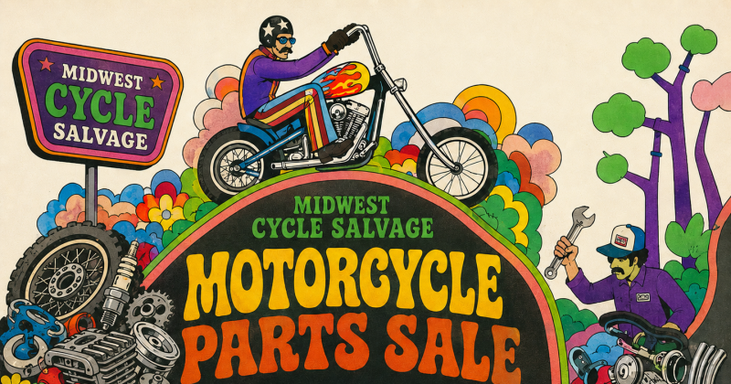 Midwest Cycle Salvage Fall Parts Sale 2026