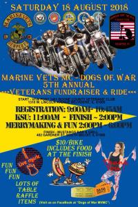 Marine Vets MC - Dogs Of War 5th Annual Veterans Fundraiser & Ride
