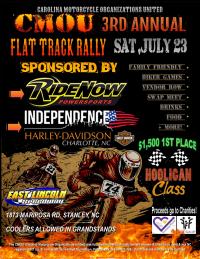 CMOU Annual Flat Track Rally!