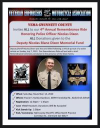 Vema Gwinnett’s 4th annual remembrance ride