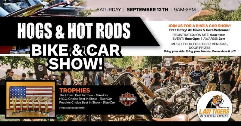Hogs & Hot Rods: Bike & Car Show