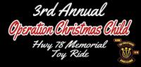 3rd Annual Operation Christmas Child Highway 78 Memorial toy Ride