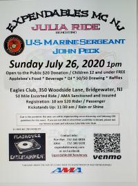 Julia Ride 2020 Benefiting USMC  John Peck