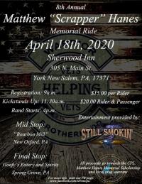 8th Annual Matthew 'Scrapper' Hanes Memorial Ride 