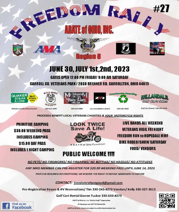 ABATE of Ohio 2023 Freedom Rally 27 CycleFish