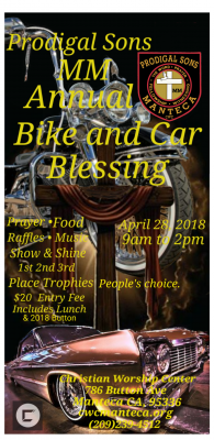 Prodigal Sons MM Bike and Car Blessing 