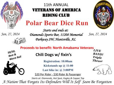 Veterans of America RC 11th Annual Polar Bear Dice Run