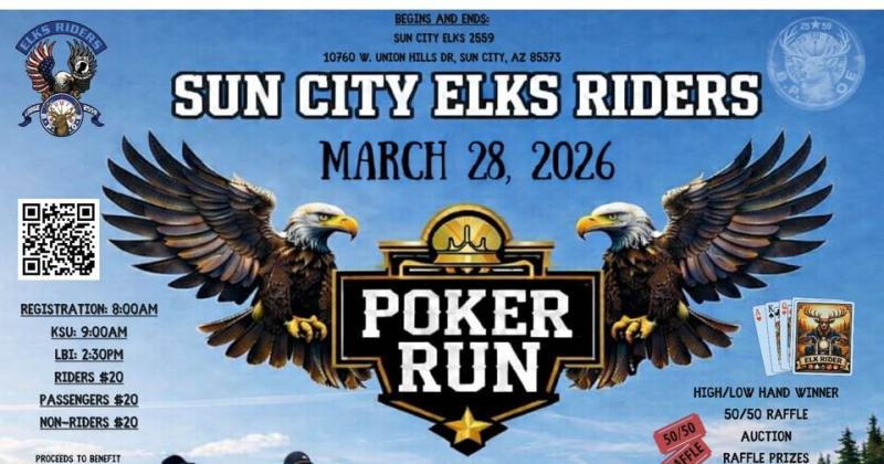 3rd Anniversary Sun City Elks Riders Spring Poker Run