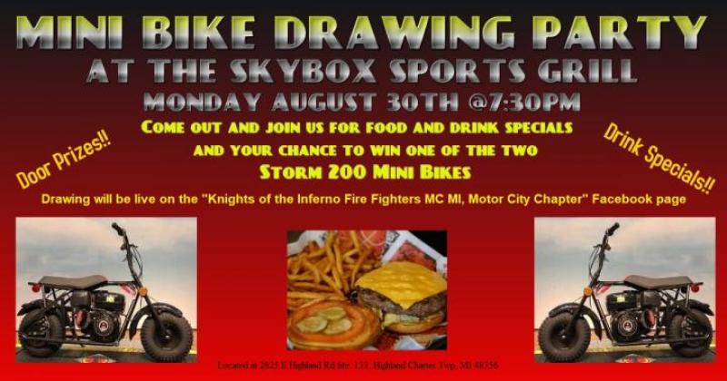 Mini Bike Drawing Party @ The Skybox