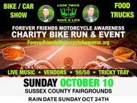Forever Friends Motorcycle Awareness Charity Event and Run 2021