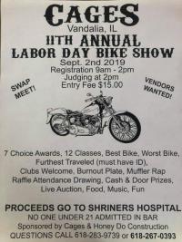Cages Labor Day Bike Show