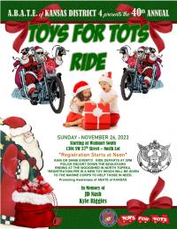 40th Annual ABATE of Kansas Disrict 4 Toys For Tots Ride