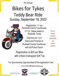 Bikes for Tykes Teddy Bear Ride