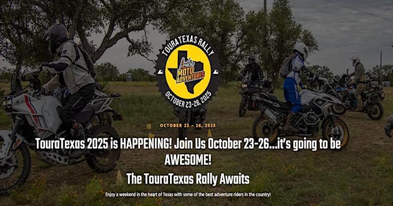 2025 TouraTexas Rally at Austin Moto Adventures - CycleFish