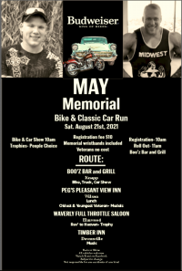 MAY Memorial Bike & Classic Car Run