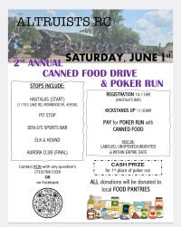Altruists RC 2nd Annual Canned food poker run 