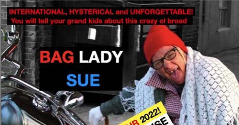 Adult Comic Bag Lady Sue @ Whiskeys